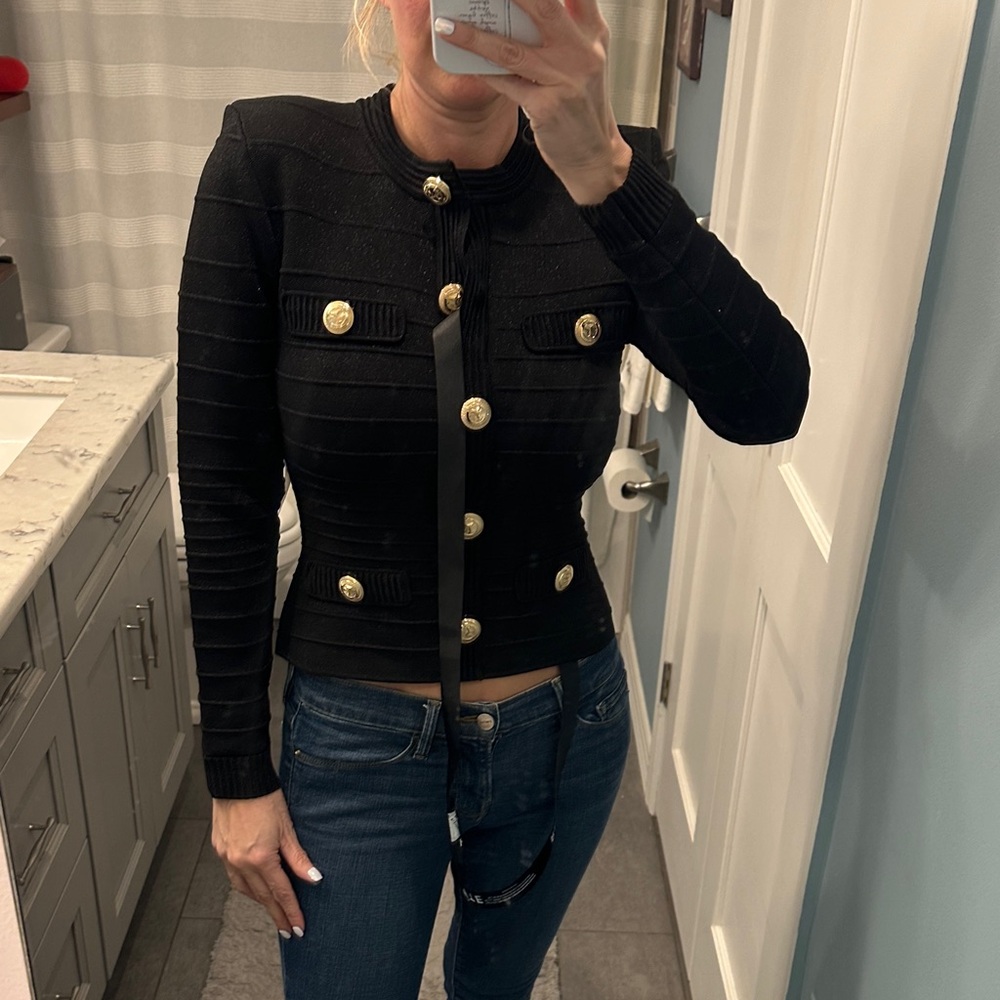 Retrofete Black Calla Bandage Top